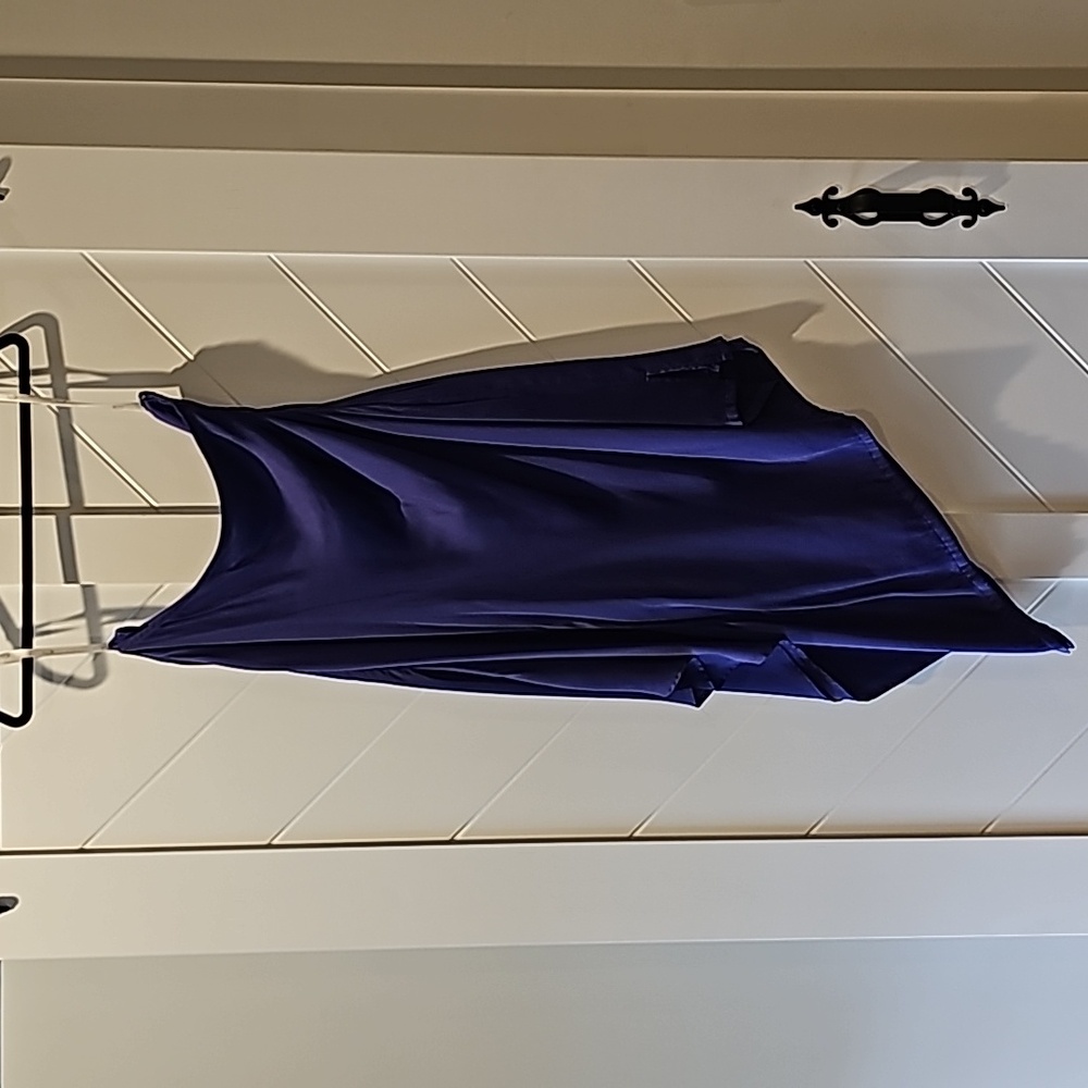 BOSTON PROPER Size 12, Purple one shoulder dress